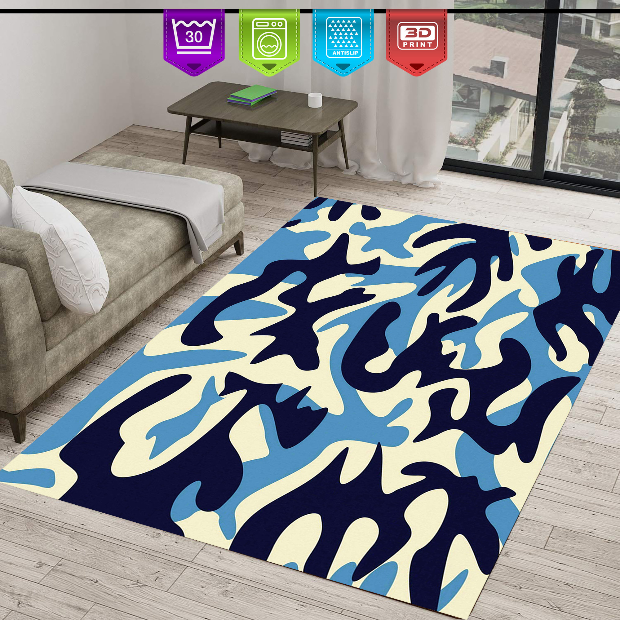 bape supreme rug