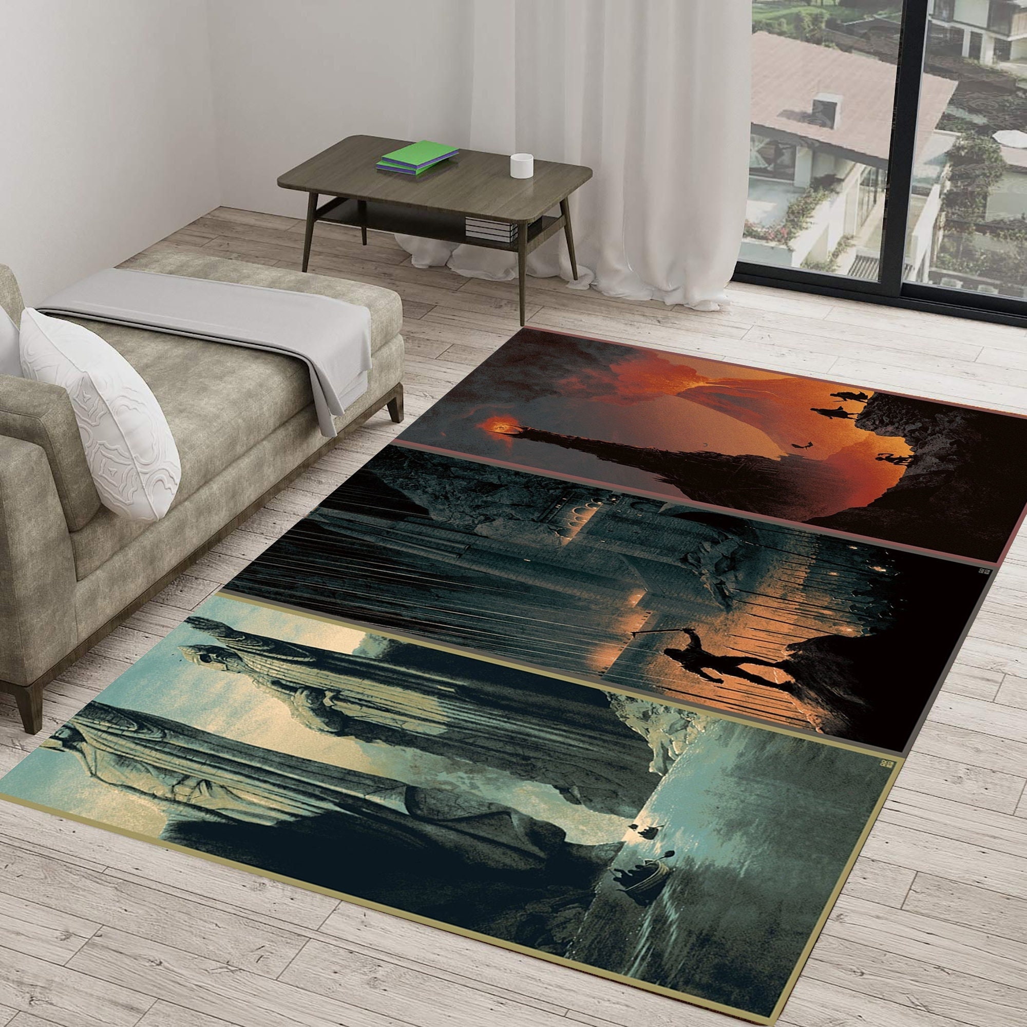 DN Movies Rectangle Rug  Stitch DN Living Room Cartoon Floor