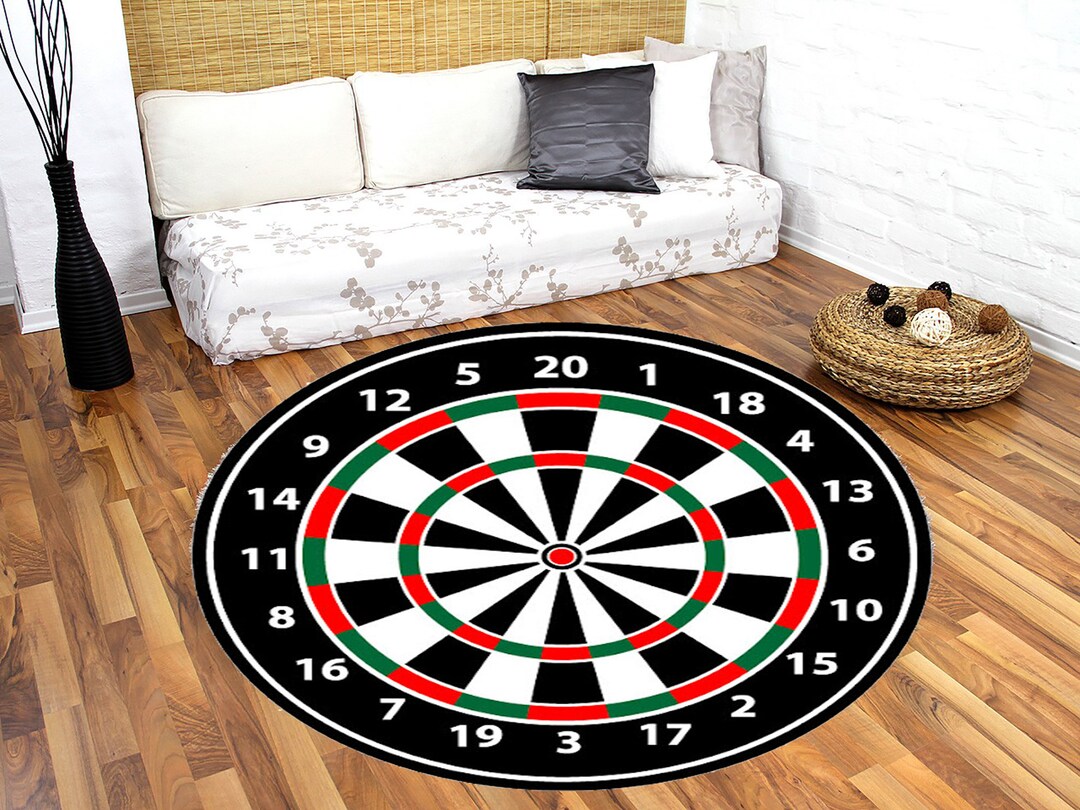 Dart Board Round Rug: Modern Kids Room Decor - Etsy