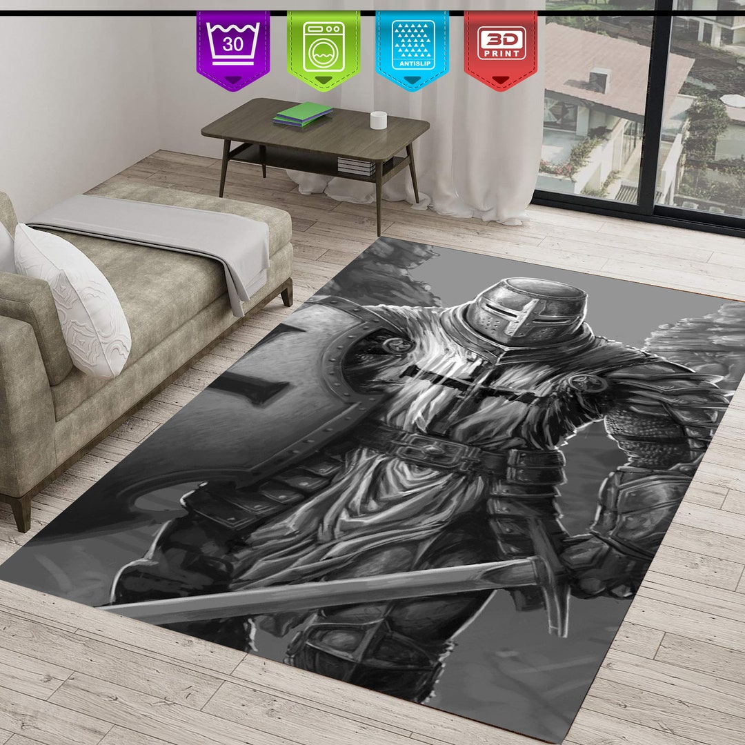 Knight Pattern Rug, Medieval Rug, Art Rug, Awesome Trends