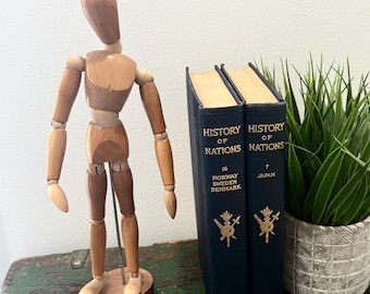 ANCIEN MANNEQUIN D'ARTISTE en Bois Sculpté Articulé Mannequin Peintre ANCIEN MANNEQUIN D'ARTISTE en Bois Sculpté Articulé Mannequin Peintre