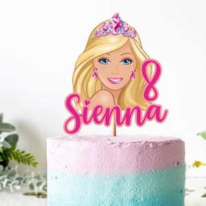 Bolo Rosa com glitter  Pretty birthday cakes, Glitter cake ideas, Barbie  doll birthday cake