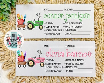 Back to School Envelopes | School Stationary | Personalized Envelopes for School | Student Organization | Teacher Organization |