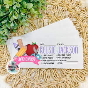 Back to School Envelopes | School Stationary | Personalized Envelopes | Student Organization | Teachers | Class Envelopes | School
