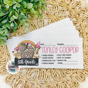 Back to School Envelopes | School Stationary | Personalized Envelopes | Student Organization | Teachers | Class Envelopes | School