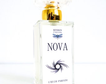 Nova Eau de Parfum, Rose, White Grapefruit, Vanilla, Sandalwood, Ambergris, Unisex, Modern and Inspired, Artisan Perfume, 50 ml