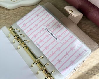 A6 Rosa Rosettkuvert | Laminerade Budgeteringskvitton