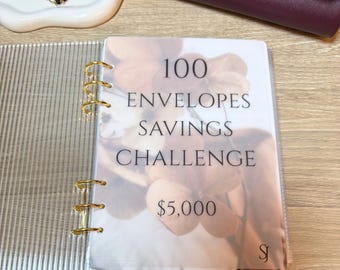100 envelope challenge, saving challenge, cash stuffing challenge, 5000 saving, cash envelope system