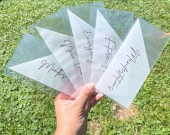 A6-kuvert för kontanter, budgetpärminlägg i vellum, laminerade kuvert för sjunkande fond, personligt system för kontantkuvert