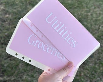 Cash Stuffing Envelopes A6 | Matte Pink Cash Envelopes | Budget Binder System | Sinking Funds Savings Challenge | Cash Envelope System