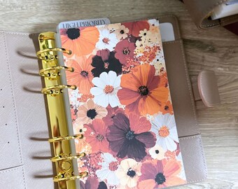 Autumn Bloom A5 A6 Dashboard | Fall Planner Dashboard | Budget Binder Dashboard | Luxe Linen Planner Divider | Autumn Binder Decor