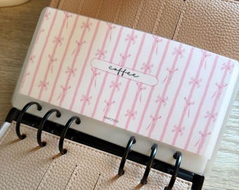 Pink Bows Cash Envelopes A6 / A7 / Long Standard Wallet size