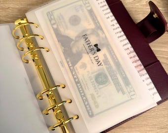 Cash Stuffing Envelopes A6 | Holiday Icon Frosted Cash Envelopes | Minimal Budget Binder Inserts | Holiday Savings Cash Envelope System