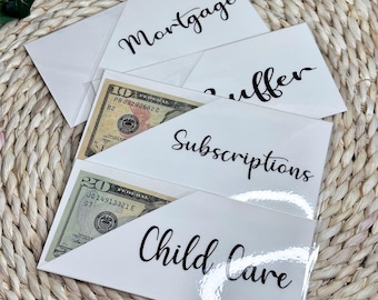 A6 Laminated Cash Envelopes | Custom Budgeting System