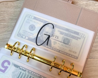 Luxe Monogram Cash Stuffing Envelopes | A6 | Budget Binder Inserts | Sinking Funds Cash Envelope System