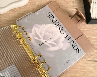 Sinking Funds Vellum A5/A6 Dashboard | Budget Binder Dashboard | Budget Binder Insert | A6 Budget Accessories