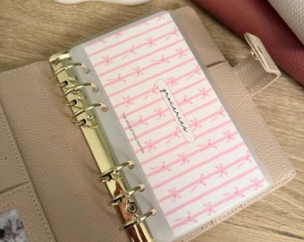 Cash Stuffing Envelopes A6 | Pink Bow Cash Envelopes | Budget Binder Inserts | Sinking Fund Envelopes | Cash Envelope System
