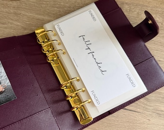 A6 Matte Pengahållare | Budgetinlägg för Cash Stuffing