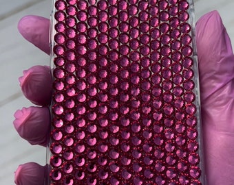Handmade Rose Crystal Rhinestone iPhone Case