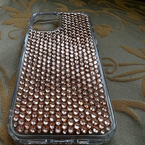 50% Off Handmade Champagne Crystal Rhinestone iPhone 12 Pro Case SS20.