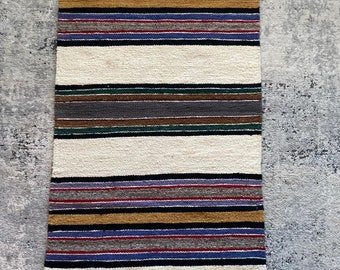 Authentic multicolored Navajo blanket, rug. 1900's