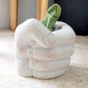 Fist plant pots Fist Planter Plant Pots Fist Hand planter Fist shaped planter Funny plant pot Funny planter Planter and pots image 1