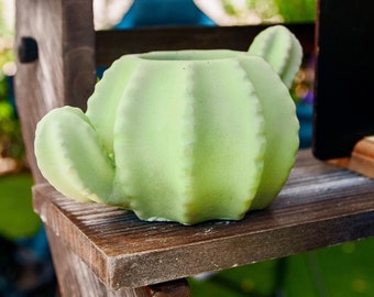 Cactus Planter | Cactus shaped planter | Cactus Pot | Cactus Decor | Cement Planter | Modern Home Decor | Southwest Decor | Planters & Pots