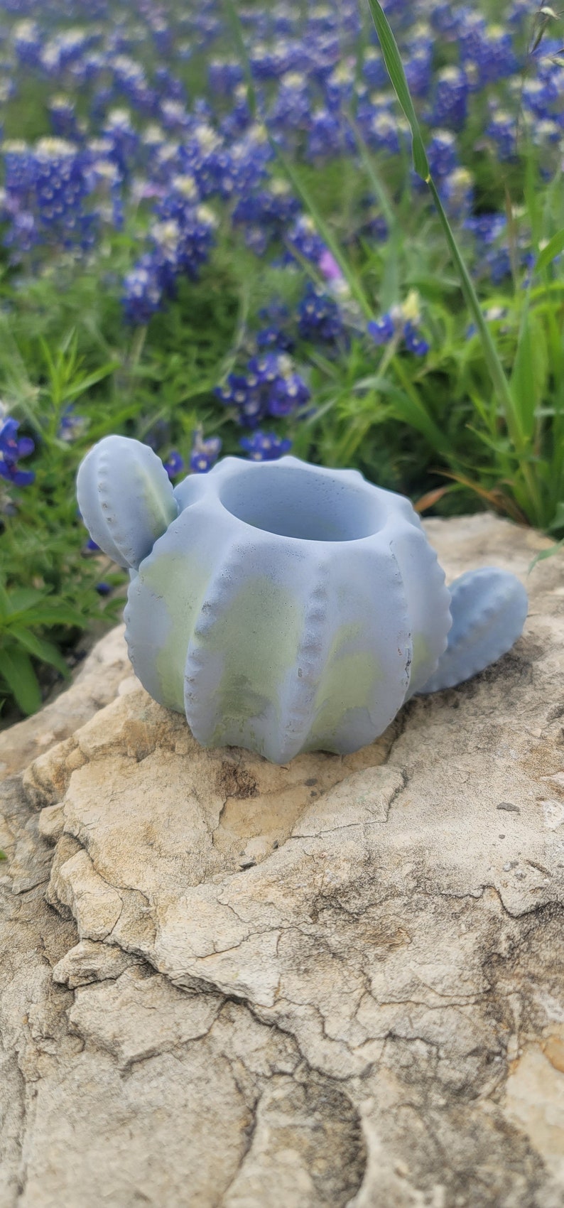 Cactus Planter Cactus shaped planter Cactus Pot Cactus Decor Cement Planter Modern Home Decor Southwest Decor Planters & Pots image 8