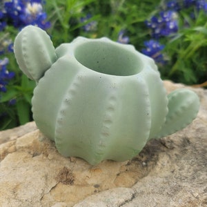 Cactus Planter Cactus shaped planter Cactus Pot Cactus Decor Cement Planter Modern Home Decor Southwest Decor Planters & Pots image 1