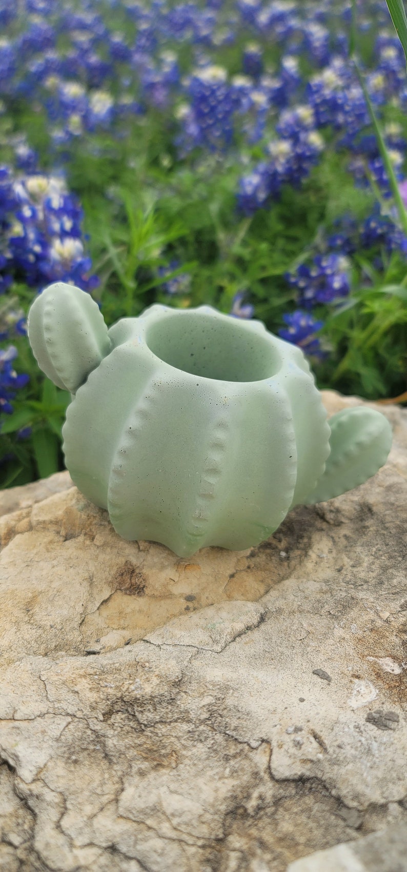 Cactus Planter Cactus shaped planter Cactus Pot Cactus Decor Cement Planter Modern Home Decor Southwest Decor Planters & Pots image 1