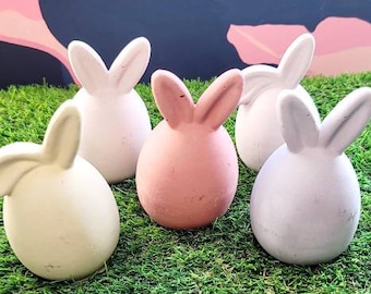 Easter Decor | Concrete Easter Bunny Egg | concrete egg | Unique Decor for Home | Concrete Rabbit | Concrete Decor | Easter Bunny Decoration