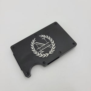 Cartera de metal, Cartera de metal grabada, Cartera pequeña, Regalo para él, Regalo de boda, Regalo de padrino, Regalo del día del padre, Día del padre, Clip de dinero