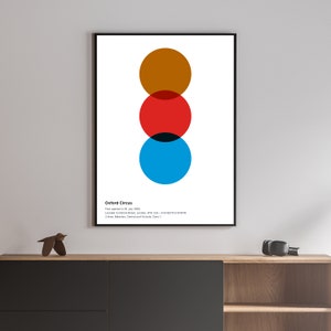 Oxford Circus Londoner U-Bahn Karte Pantone Station Poster Zug Kunst Dekor Reiseposter Geschenk Minimale Wanddrucke