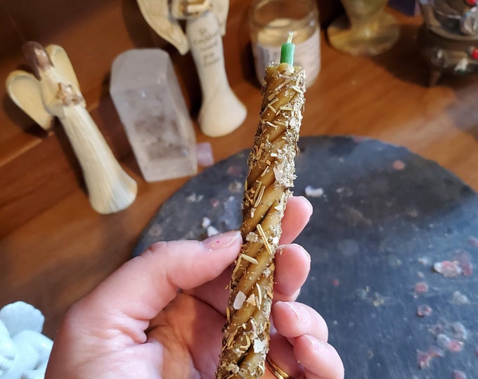 Ritual Candle of Intention for witchcraft spell casting for Love, Money, or Protection