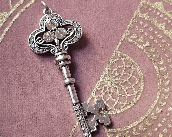 Ritual Talisman for Luck, Balance, Protection, Intuition | Witchcraft Skeleton Key Amulet