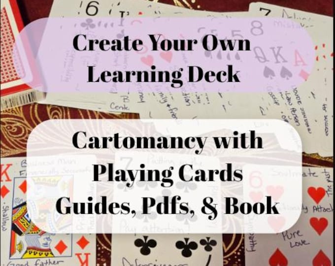 Digital Cartomancy Learner Deck & Guide Bundle (Instant Download)
