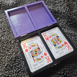 Baraja de aprendizaje de cartomancia con cartas gitanas para sesiones de adivinación, adivinación y lectura de cartas, con guías, libro y estuche de madera.