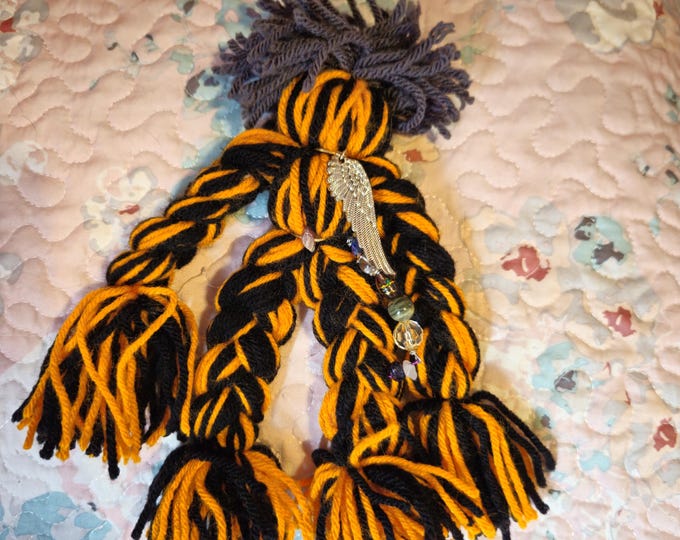 Divination Doll for Intuitive Reflection & Insight – Masculine Energy Poppet with Crystal Charms