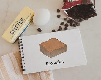 Brownie Kids Recipe Book with Easy Color Coded Measuring Cups and Step by Step Directions, Homeschooling and Children Baking Tool