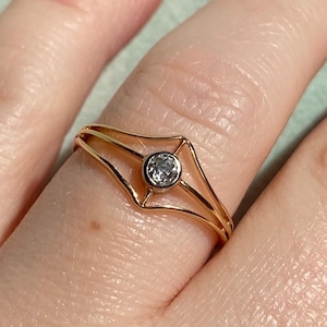 Art Deco Diamond Ring, 18ct gold
