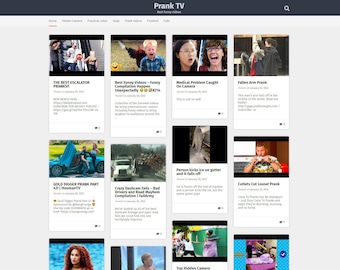 Vidéos amusantes automatisées Pranks / Site Web préfabriqué de niche