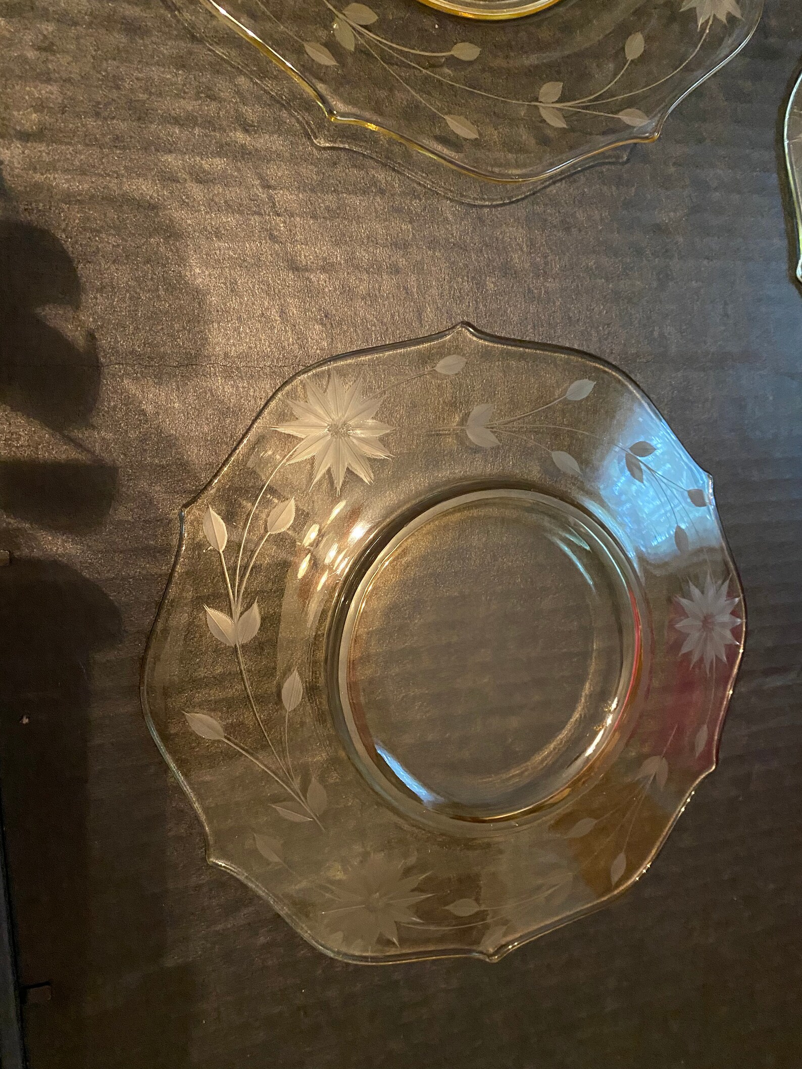 Lancaster Jubilee Depression Glass Lunch Plates Set of 5 Etsy