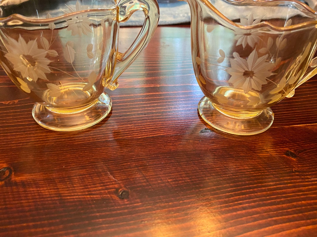 Lancaster Jubilee Yellow Depression Glass Etsy