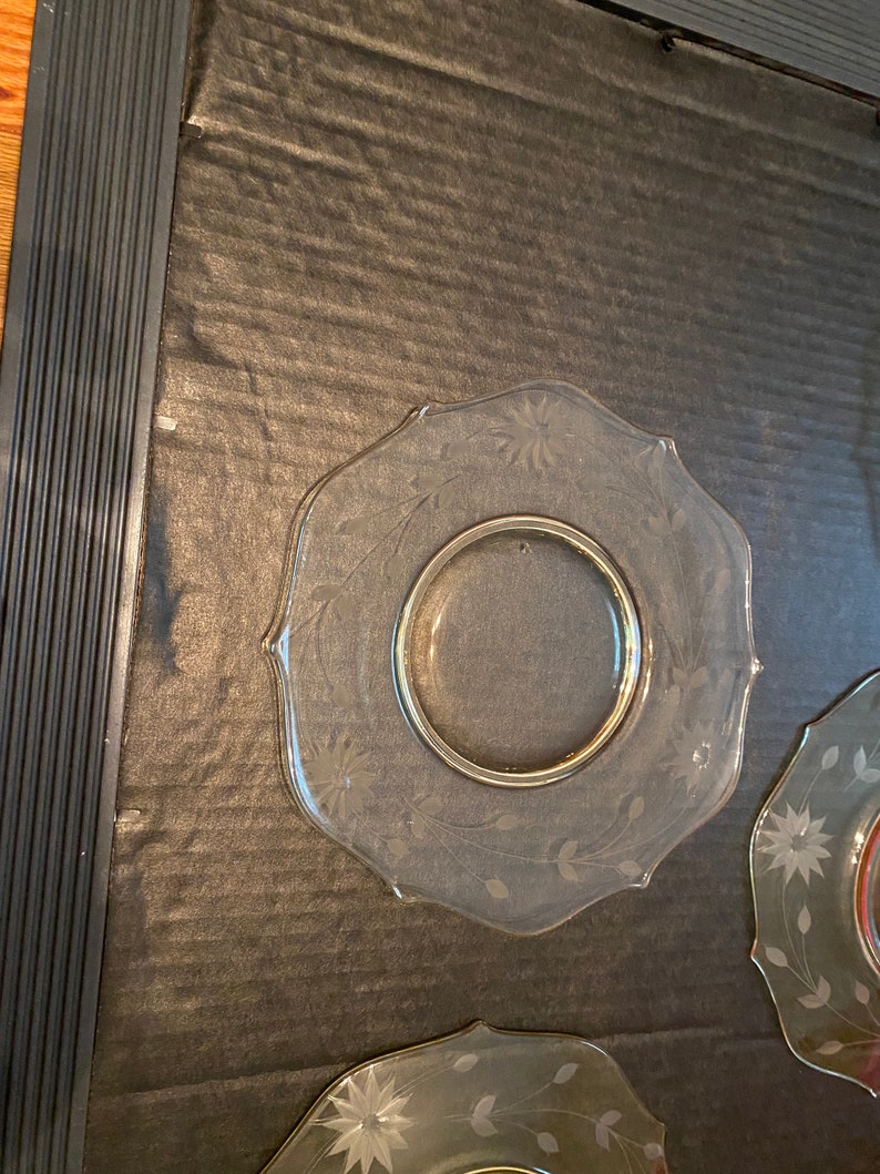 Lancaster Jubilee Depression Glass Lunch Plates Set of 5 Etsy