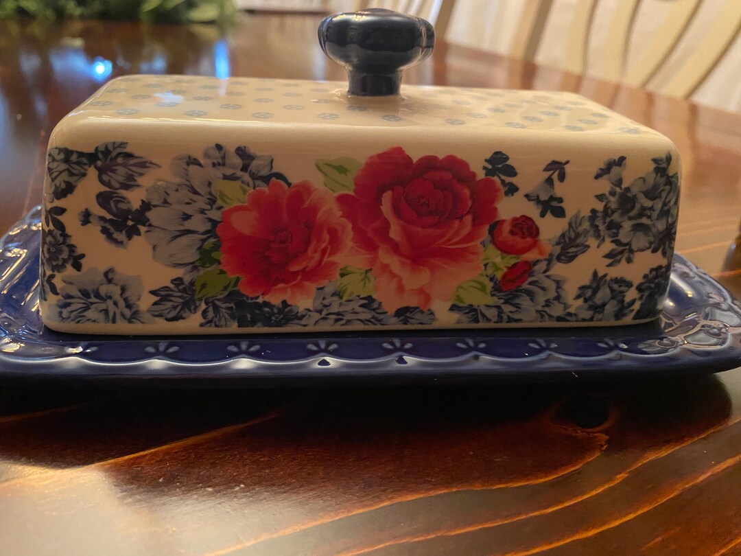 Pioneer Woman Butter Dish Etsy