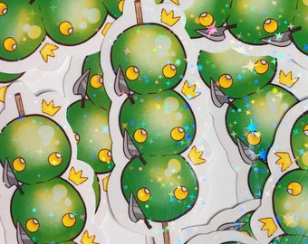 Tonberry Dango Final Fantasy Holographic Glitter Sticker