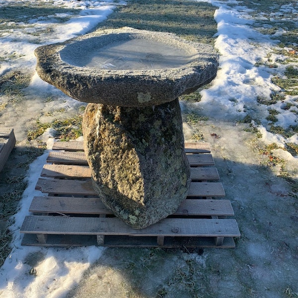 Granite Bird Bath Etsy