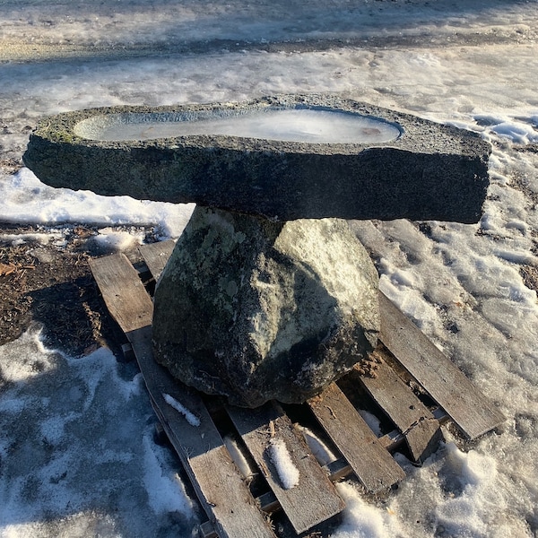 Granite Bird Bath