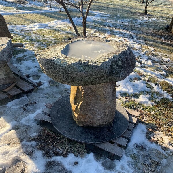 Granite Bird Bath Etsy