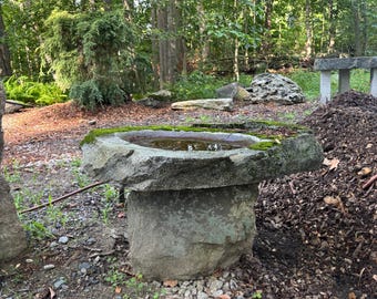 Granite Bird Bath